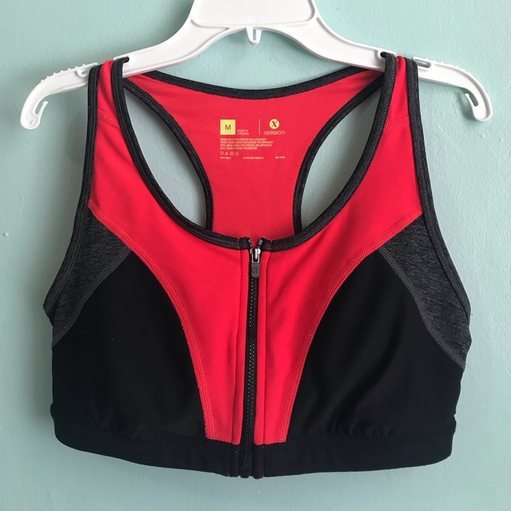 JCPenney Xersion Front Zip Sports Bra